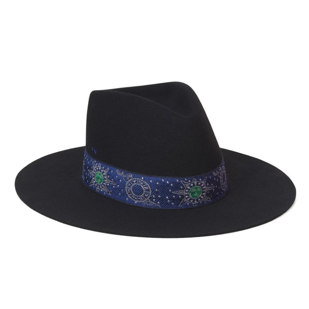 Lack of Color Aus Benson Tri-Zodiac Black Fedora
